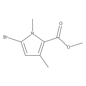 Methyl 5-bromo-1,3-dimethyl-1H-pyrrole-2-carboxylate Structure