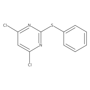 4,6-Dichloro-2-(phenylsulfanyl)pyrimidine结构式