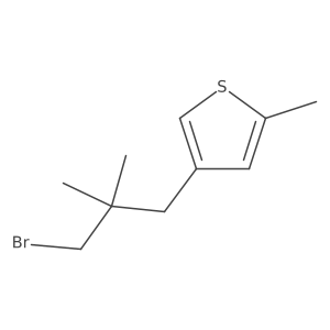 4-(3-Bromo-2,2-dimethylpropyl)-2-methylthiophene结构式