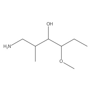 1-Amino-4-methoxy-2-methylhexan-3-ol结构式