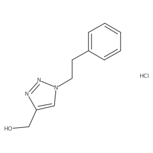 [1-(2-phenylethyl)-1H-1,2,3-triazol-4-yl]methanol hydrochloride结构式