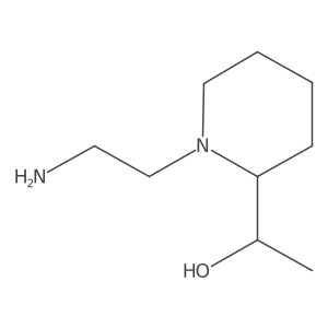 1-(1-(2-Aminoethyl)piperidin-2-yl)ethan-1-ol结构式