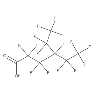 2,2,3,3,4,5,5,6,6,6-Decafluoro-4-(pentafluoroethyl)hexanoic acid Structure