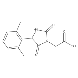 2-(4-(2,6-Dimethylphenyl)-2,5-dioxoimidazolidin-1-yl)acetic acid结构式