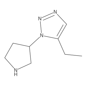 5-Ethyl-1-(pyrrolidin-3-yl)-1H-1,2,3-triazole结构式