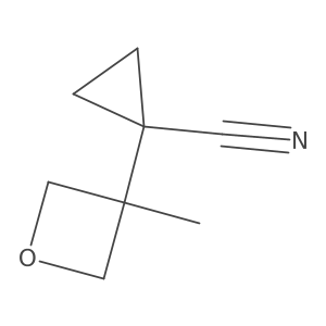 1-(3-Methyloxetan-3-yl)cyclopropane-1-carbonitrile Structure