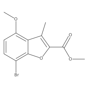Methyl 7-bromo-4-methoxy-3-methyl-benzofuran-2-carboxylate Structure