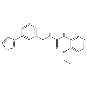 1-(2-Ethoxyphenyl)-3-((5-(furan-3-yl)pyridin-3-yl)methyl)urea结构式