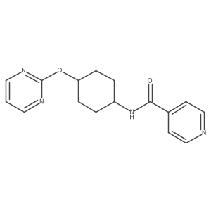 N-((1r,4r)-4-(pyrimidin-2-yloxy)cyclohexyl)isonicotinamide Structure