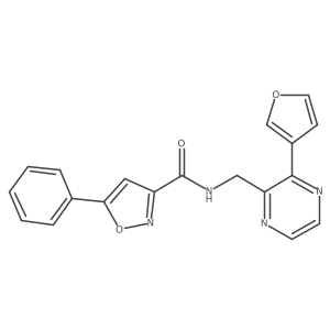 N-((3-(furan-3-yl)pyrazin-2-yl)methyl)-5-phenylisoxazole-3-carboxamide Structure