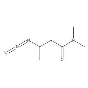 (3R)-3-azido-N,N-dimethylbutanamide Structure