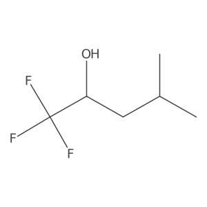 (2R)-1,1,1-trifluoro-4-methylpentan-2-ol结构式