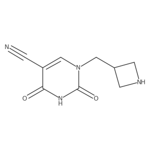 1-(Azetidin-3-ylmethyl)-2,4-dioxo-1,2,3,4-tetrahydropyrimidine-5-carbonitrile结构式