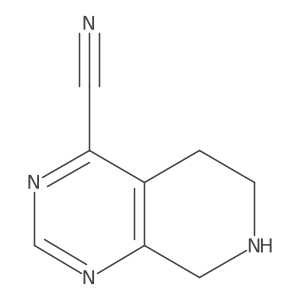 5,6,7,8-Tetrahydropyrido[3,4-d]pyrimidine-4-carbonitrile结构式