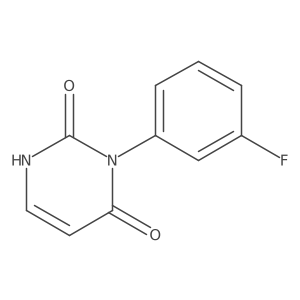 3-(3-fluorophenyl)pyrimidine-2,4(1H,3H)-dione结构式