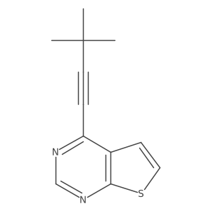 4-(3,3-Dimethylbut-1-yn-1-yl)thieno[2,3-d]pyrimidine Structure