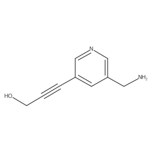3-[5-(Aminomethyl)pyridin-3-yl]prop-2-yn-1-ol Structure