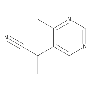 2-(4-Methylpyrimidin-5-yl)propanenitrile结构式