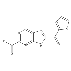7H-Pyrrolo[2,3-d]pyrimidine-2-carboxylic acid, 6-(2-furanylcarbonyl)- Structure