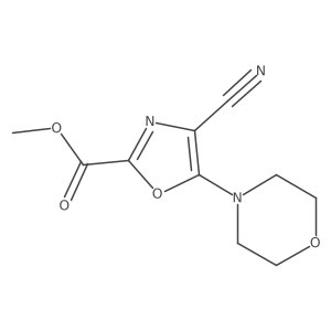 Methyl 4-cyano-5-(morpholin-4-yl)-1,3-oxazole-2-carboxylate Structure