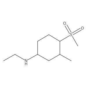 N-ethyl-4-methanesulfonyl-3-methylcyclohexan-1-amine结构式