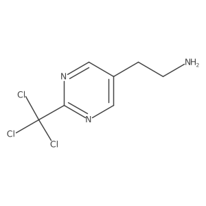 2-[2-(Trichloromethyl)pyrimidin-5-yl]ethan-1-amine Structure
