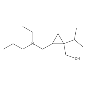 (2-{[Ethyl(propyl)amino]methyl}-1-(propan-2-yl)cyclopropyl)methanol Structure