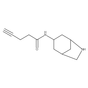 N-{6-azabicyclo[3.2.1]octan-3-yl}pent-4-ynamide结构式