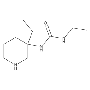3-Ethyl-1-(3-ethylpiperidin-3-yl)urea Structure