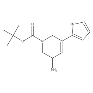 tert-butyl 3-amino-5-(1H-pyrrol-2-yl)-1,2,3,6-tetrahydropyridine-1-carboxylate Structure