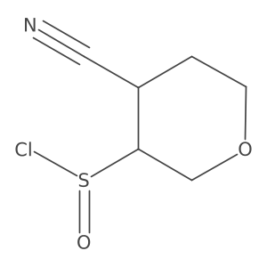 4-Cyanooxane-3-sulfinyl chloride Structure