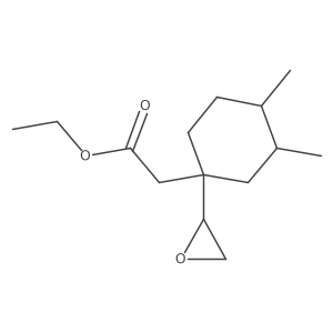 Ethyl 2-[3,4-dimethyl-1-(oxiran-2-yl)cyclohexyl]acetate结构式