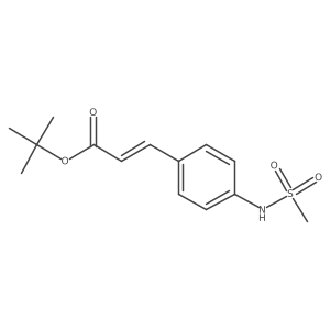 tert-butyl (2E)-3-(4-methanesulfonamidophenyl)prop-2-enoate Structure