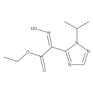ethyl 2-(N-hydroxyimino)-2-[1-(propan-2-yl)-1H-1,2,4-triazol-5-yl]acetate结构式