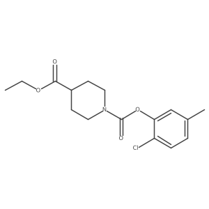 1,4-Piperidinedicarboxylic acid, 1-(2-chloro-5-methylphenyl) 4-ethyl ester Structure