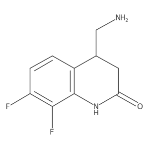 4-(Aminomethyl)-7,8-difluoro-1,2,3,4-tetrahydroquinolin-2-one Structure