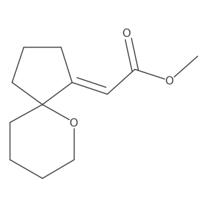 methyl 2-[(1Z)-6-oxaspiro[4.5]decan-1-ylidene]acetate结构式