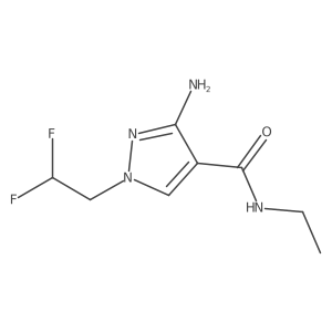 3-Amino-1-(2,2-difluoroethyl)-N-ethyl-1H-pyrazole-4-carboxamide Structure