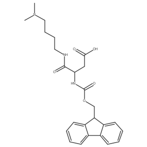 3-{[4-(dimethylamino)butyl]carbamoyl}-3-({[(9H-fluoren-9-yl)methoxy]carbonyl}amino)propanoic acid Structure