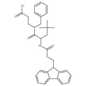 3-[N-benzyl-2-({[(9H-fluoren-9-yl)methoxy]carbonyl}amino)-4,4-dimethylpentanamido]propanoic acid结构式