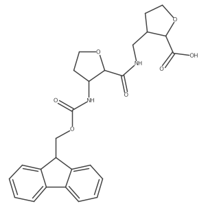 3-({[3-({[(9H-fluoren-9-yl)methoxy]carbonyl}amino)oxolan-2-yl]formamido}methyl)oxolane-2-carboxylic acid结构式