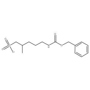 benzyl N-[5-(chlorosulfonyl)-4-methylpentyl]carbamate结构式