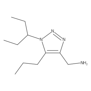 [1-(pentan-3-yl)-5-propyl-1H-1,2,3-triazol-4-yl]methanamine Structure