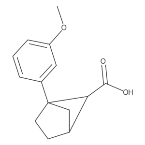 1-(3-Methoxyphenyl)bicyclo[2.1.1]hexane-5-carboxylic acid Structure