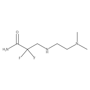 3-{[2-(Dimethylamino)ethyl]amino}-2,2-difluoropropanamide结构式