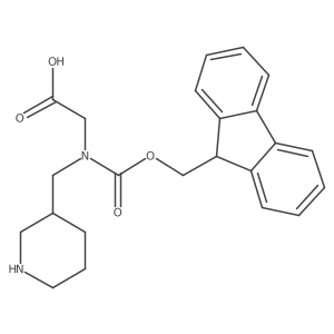 2-({[(9H-fluoren-9-yl)methoxy]carbonyl}[(piperidin-3-yl)methyl]amino)acetic acid Structure
