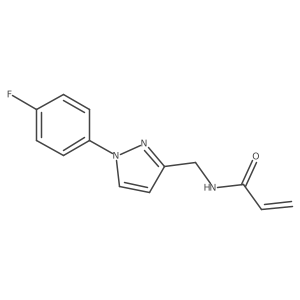 N-[[1-(4-Fluorophenyl)pyrazol-3-yl]methyl]prop-2-enamide Structure