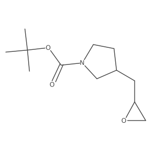 Tert-butyl 3-[(oxiran-2-yl)methyl]pyrrolidine-1-carboxylate Structure