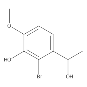 2-bromo-3-[(1R)-1-hydroxyethyl]-6-methoxyphenol Structure