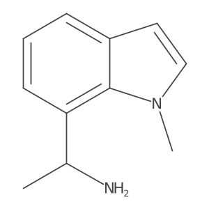 (1S)-1-(1-methyl-1H-indol-7-yl)ethan-1-amine结构式